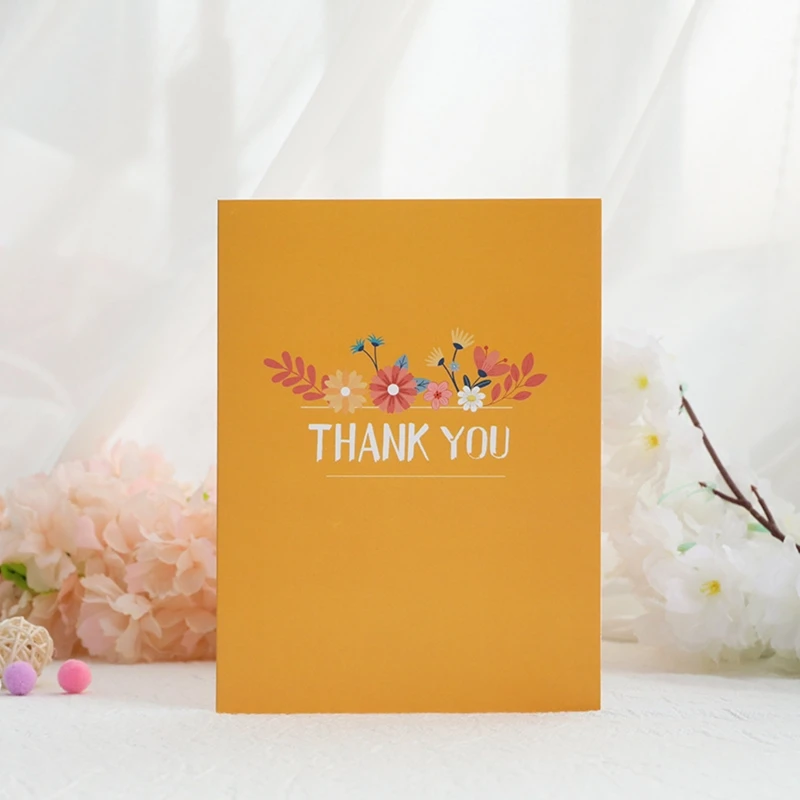 3D Pop Up Cards Thank You Mothers' Day Greeting Card with Envelope for Mom Gift