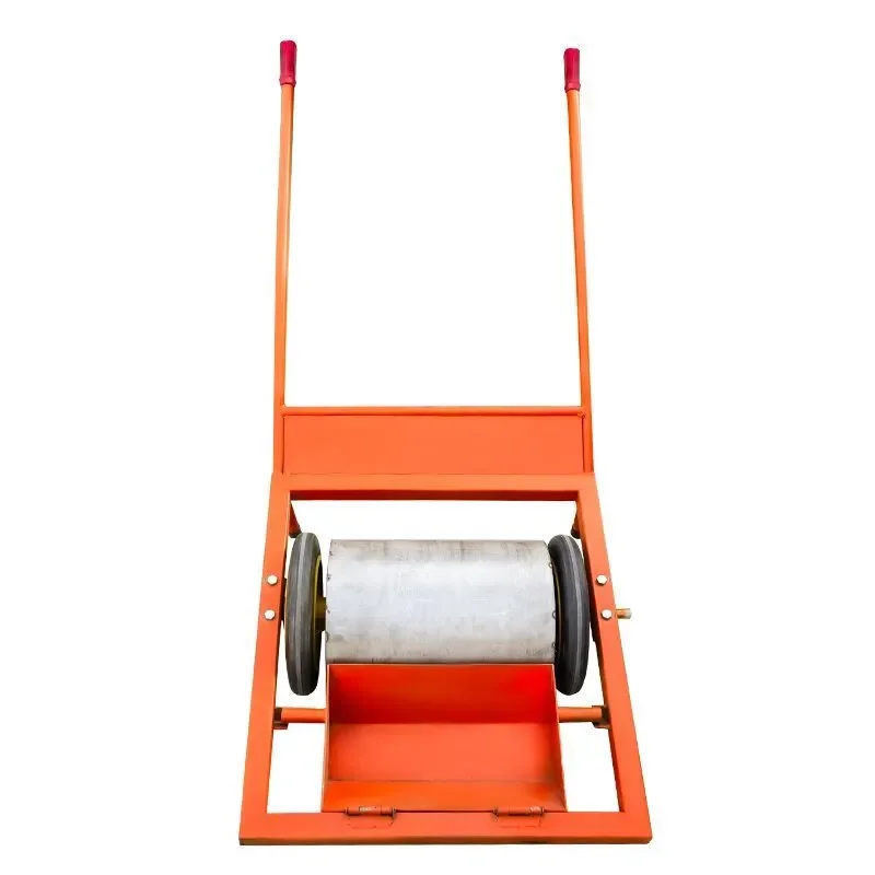 Hand push drum suction car Magnet Magnetic broom Cleaning workshop site Steel shot