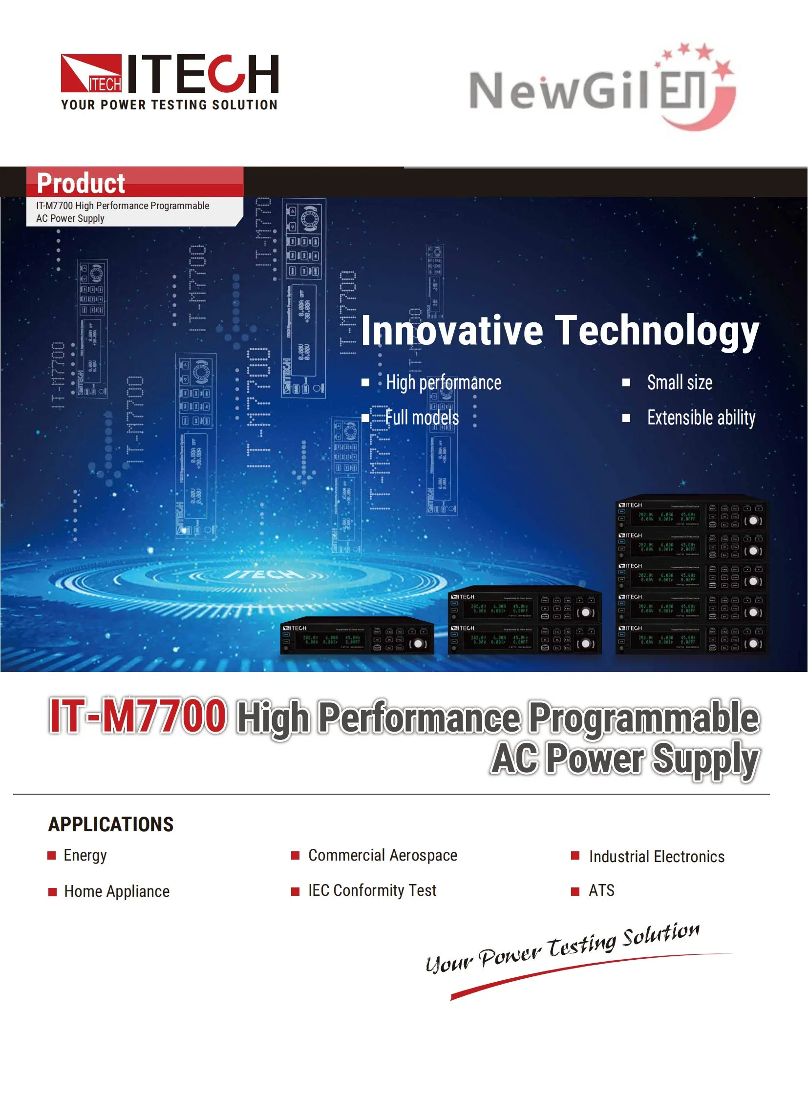 

ITECH IT-M7721 IT-M7722 IT-M7722E IT-M7722D IT-M7723 IT-M7723E IT-M7723D IT-M7721L IT-M7722L Programmable AC Power Source