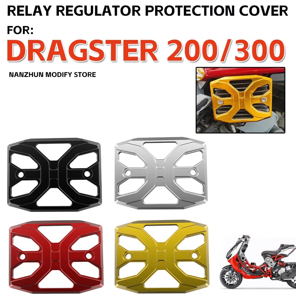 For ITALJET Dragster200 125 Motorcycle Relay Rectifier Regulator Cover Protective Cover Dragster 200 Accessories