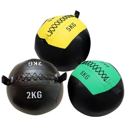 Gym Equipment 5kg 8kg 10kg 20kg Weighted Fitness Exercise Leather Soft Slam Medicine Ball