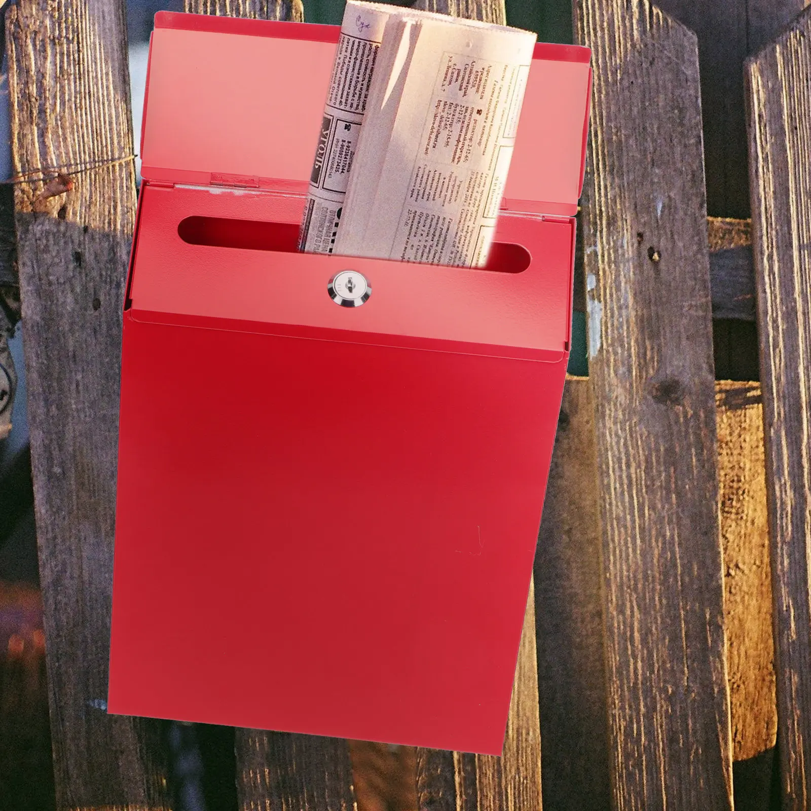 European Style Wall-Mounted Mailbox Creative Lockable Iron Letter Post Box Waterproof Household Decorative Mail Storage Letter