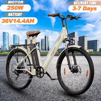 ONESPORT OT18-3 Electric Bike 250W Motor 36V 14.4Ah Removable Battery aldult Electric bicycle 26*2.35 inch Tires City E-Bike