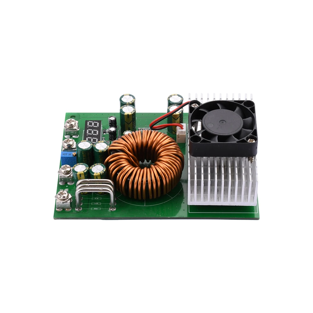 DC-DC High Power 1000W Adjustable Step-down Power Supply Module With Fan 25V-90V To 2.5V-50V Buck Converter 50A Constant Current
