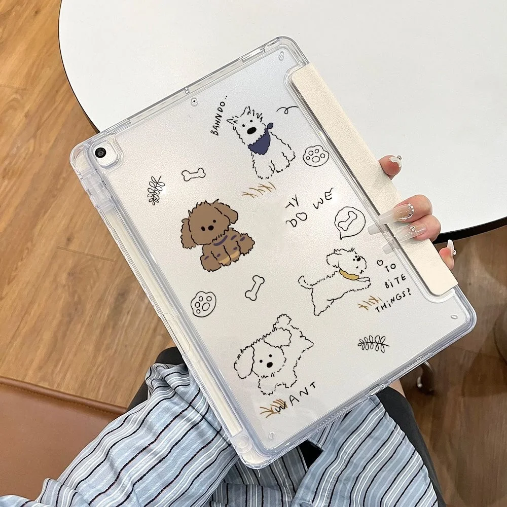 

Cute Dog Case For iPad A16 11th 2025 10th Gen 9th 8th 7th 9.7 in IPad Air 11 13 M2 M3 Pro 11 12.9 13 iPad Air 5 4 10.9 Mini 6 7