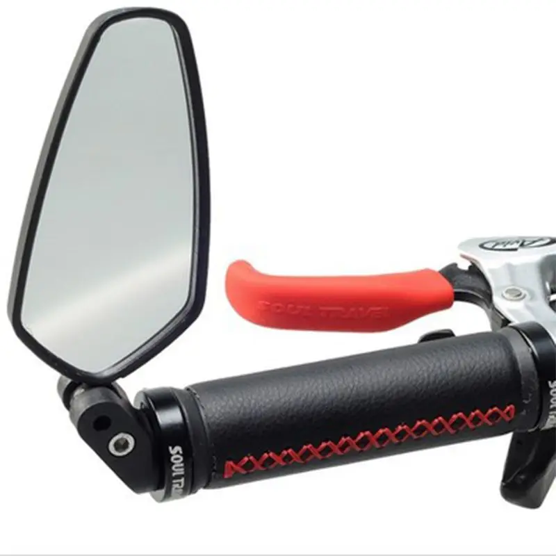 Bike Mirrors Black Handlebar End Mounted 360 Degree Rotatable Adjustable Anti-Glare HD Wide Angle Universal For MTB Road Bicycle