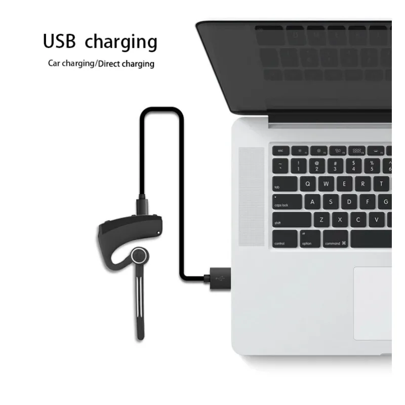 ユニークなE2ビジネススポーツイヤホン片耳ステレオBluetoothヘッドセットハンズフリーワイヤレスデュアルPTTヘッドセット