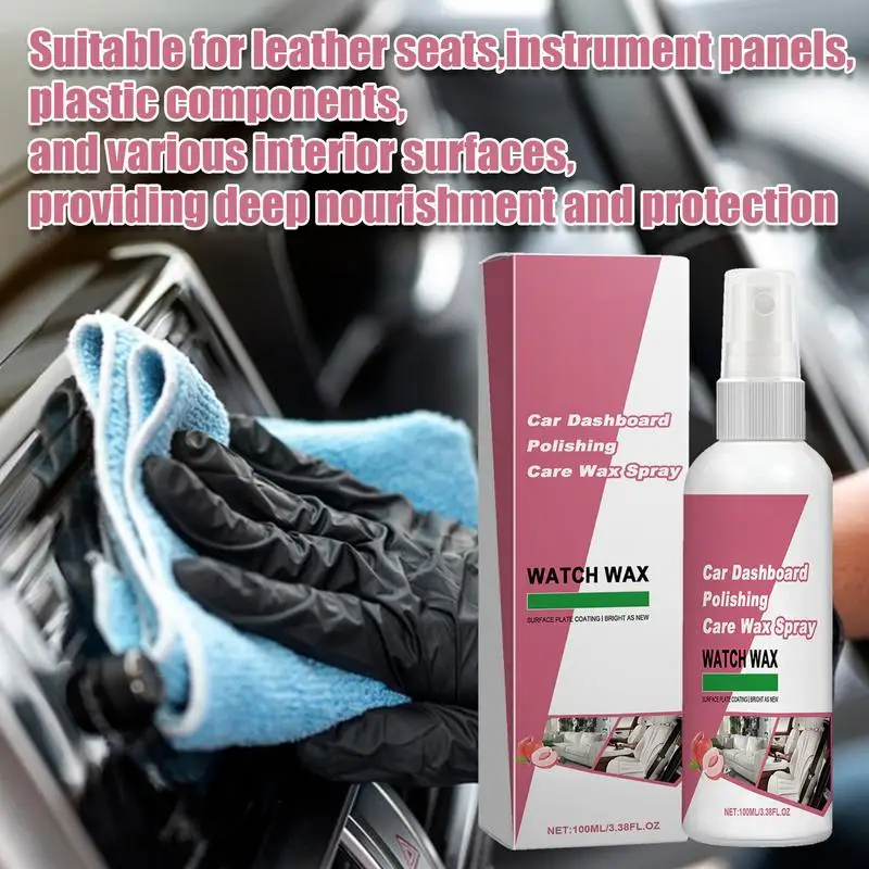 Quick Detailer Spray Multipurpose Car Upholstery Cleaner Auto Interior Cleaner Practical Car Wash Spray Interior Detail Spray