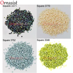 DMC3064-3799 AB Stones Shining Aurora Borealis Square Drills For Diamond Painting Embroidery Rhinestones Colorful Mosaic Stones