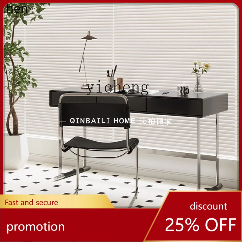 

HXL минималистичный письменный стол из нержавеющей стали, компьютерный стол