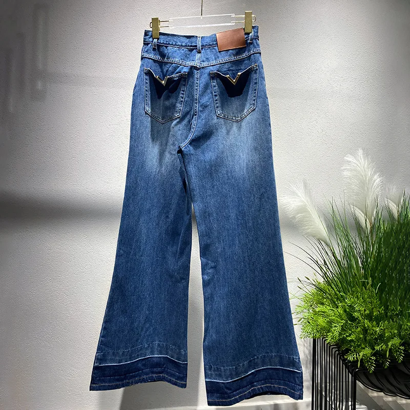 ZOCI-calções jeans pretos, retos, slim fit, calças largas, cintura alta, grupo de moda, novo, verão