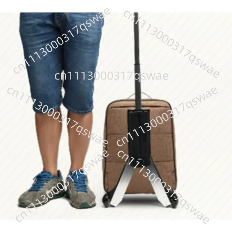 Portable Foldable Aluminum Alloy Small Luggage Cart Trailer Mini Shopping Trolley