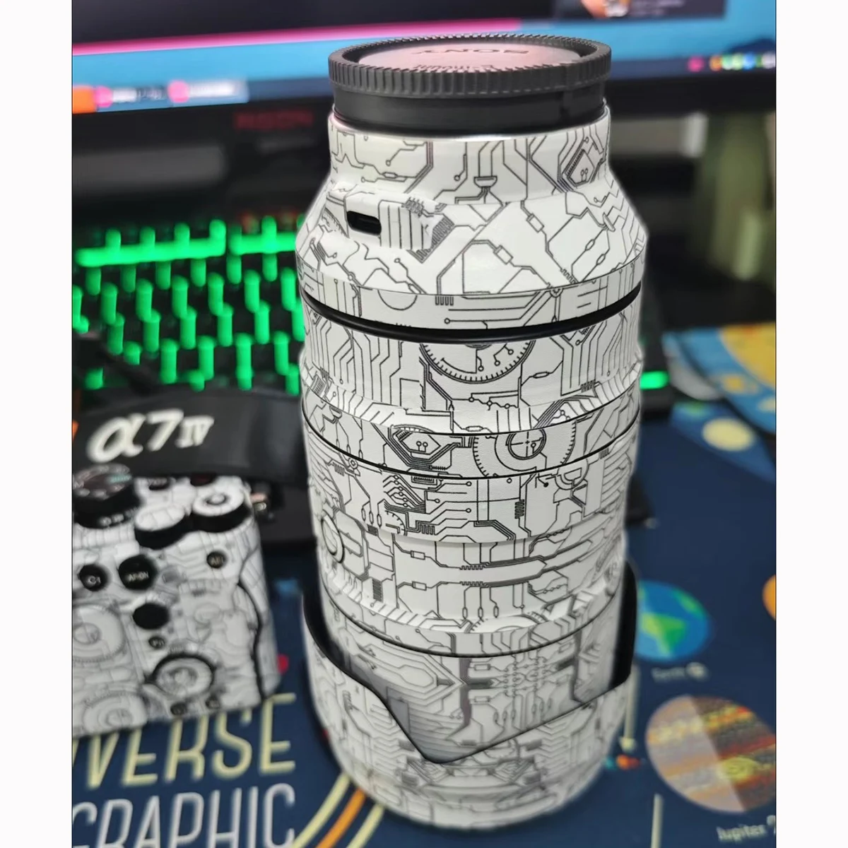 Calcomanía de lente 50-400 para Tamron 50-400mm F/4,5-6,3 Di III VXD Sony FE, pegatina de lente de montaje 50 400, cubierta envolvente de lente, película 50400