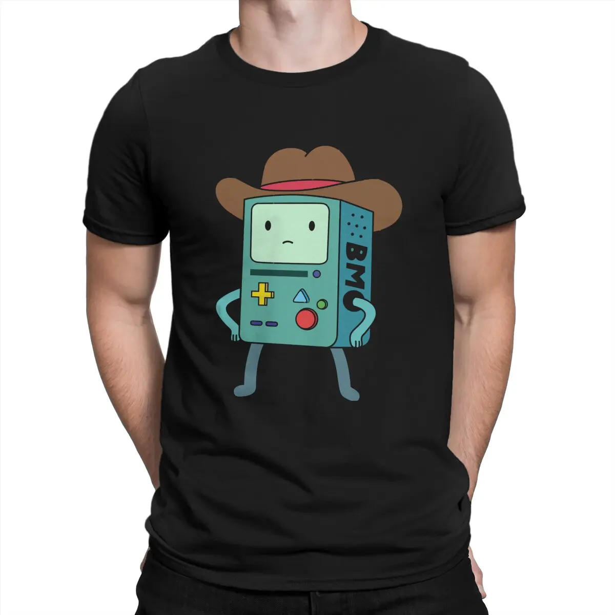 A-Adventure Time Newest TShirt for Men BMO Round Neck Pure Cotton T Shirt Hip Hop Birthday Gifts Tops