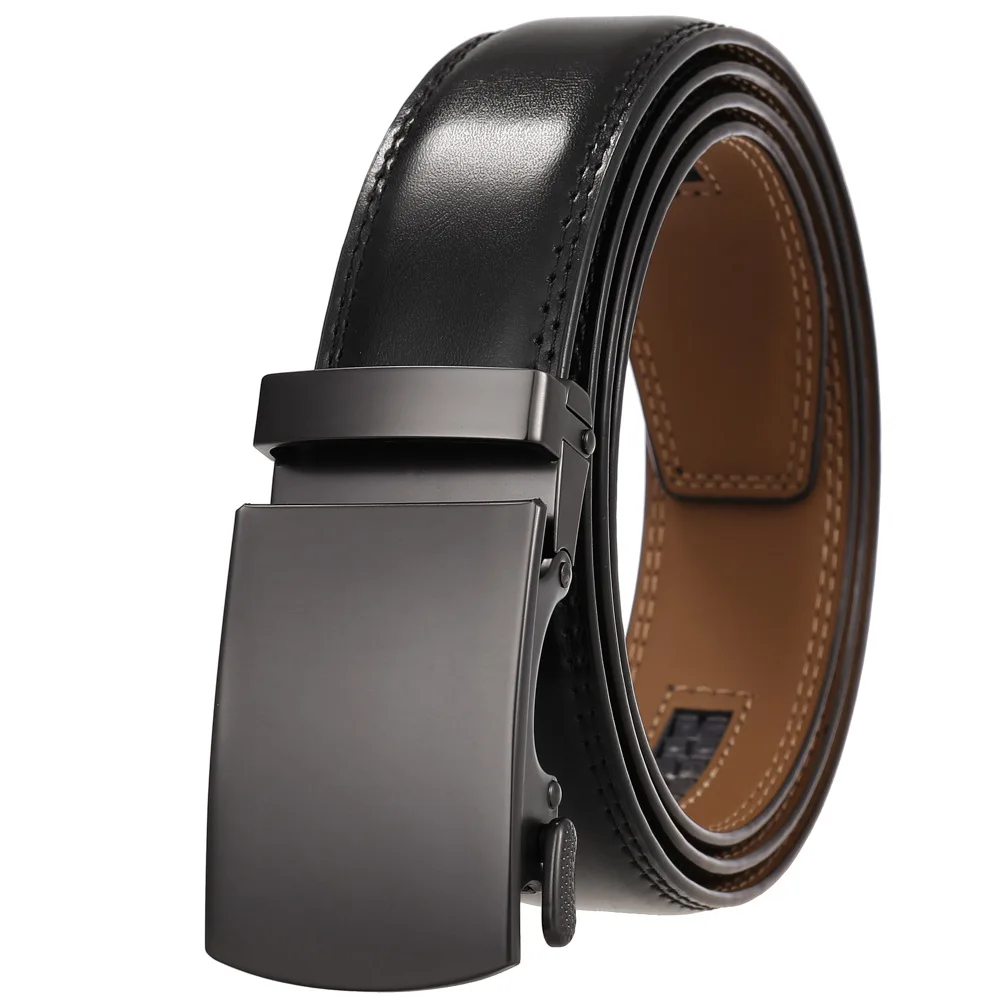 Männer Gürtel Echtes Leder Strap Männlich Bund Automatische Schnalle Business Gürtel für Männer Hohe Qualität Gürtel Gürtel Für Jeans – Detail 30