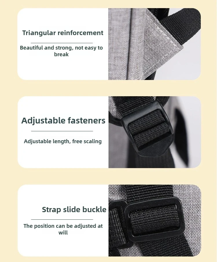 Katzen- und Hunderucksack, erweiterbar, groß, tragbar, atmungsaktiv, mit Vorderöffnung, Netzfenster und Taschen – Detail 15
