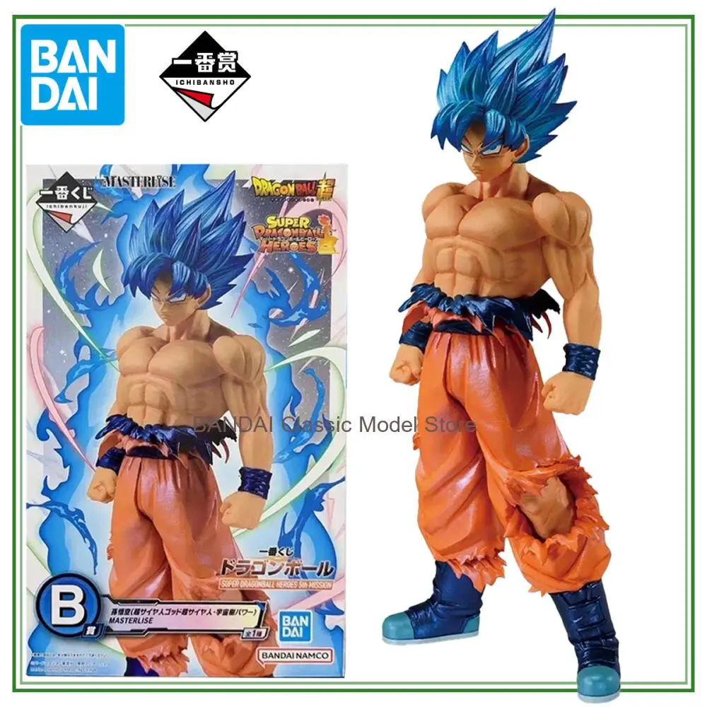 

Original Bandai Dragon Ball Ichiban kuji Mission 5 Super Blue Son Goku Anime Figure Collectable Model Toys Doll Birthday Gifts