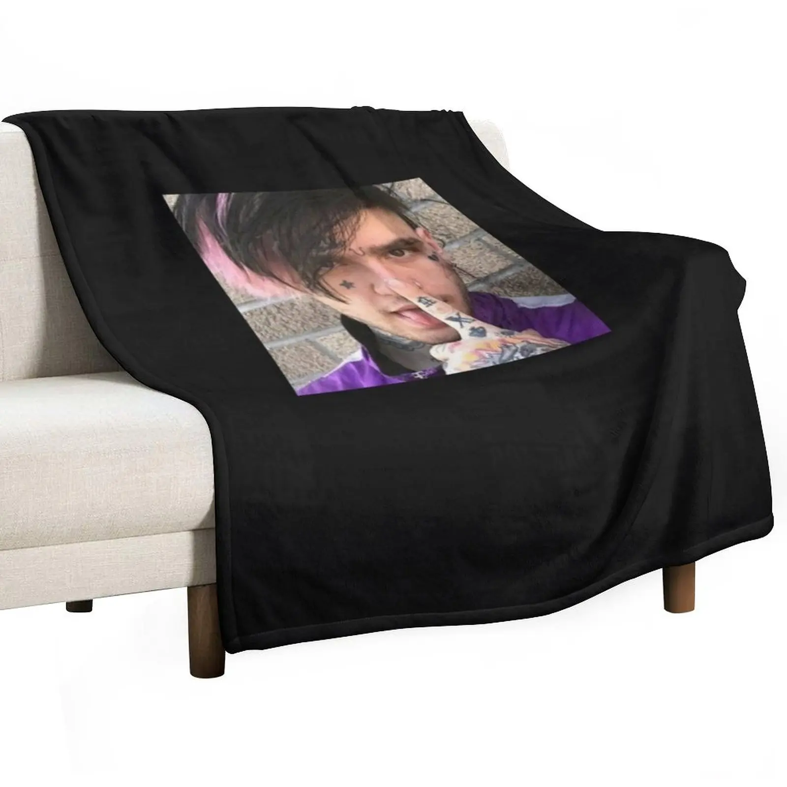 

Lil Peep Throw Blanket Personalized Gift Single Nap sofa bed Blankets