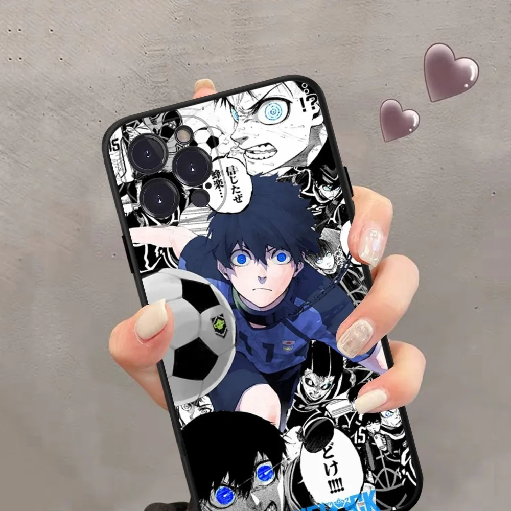 Anime Blue Lock Phone Case Silicone Soft For iphone 15 14 13 12 11 Pro Mini XS MAX 8 7 6 Plus X 2020 XR Shell