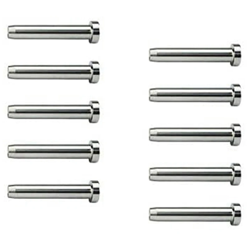 10Pcs Stainless Steel Stemball Swage Stud Dead With 20Pcs Turnbuckle Hand Swage Threaded Stud Tension Hex Head