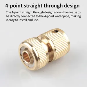 High pressure car washer adapter, 4-Way quick connector, fast coupling joints, garden irrigation accessories 8 Main Sales Adapter High pressure hose - №4