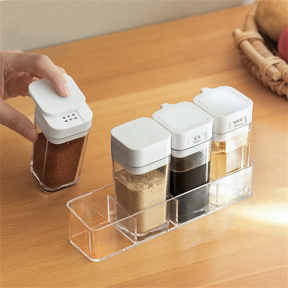 Salt And Pepper Shakers Set Combination High-quality Materials P.s. Household Products Kitchen Utensils Transparent And Visible