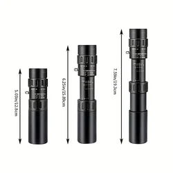 High-Definition Portable Pocket Monocle With Manual Focusing, Used For Hiking, Camping And Wildlife Observation