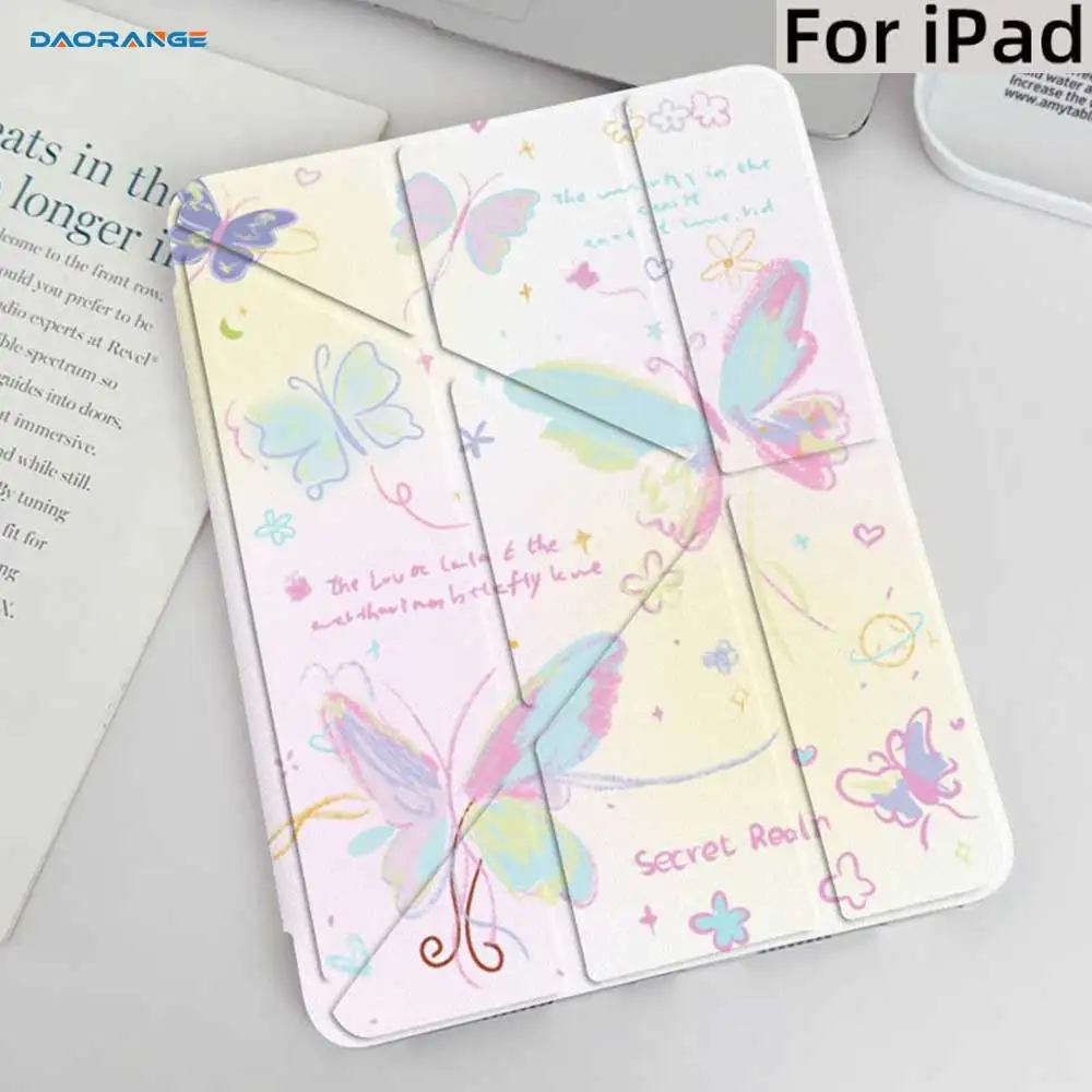 For iPad Case A16 11th 2025 10.2 9th 8th 7th Generation Pro 11 13 2024 12.9 Cover Pencil Holder Funda For iPad Air 5 4 13 11 1 2