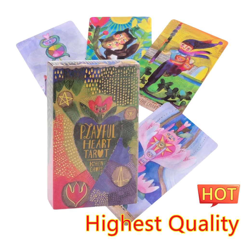 12X7cm Divination Playful Heart Tarot Playing  Decks Board Game  Predict Tarot Cards Oracle Card