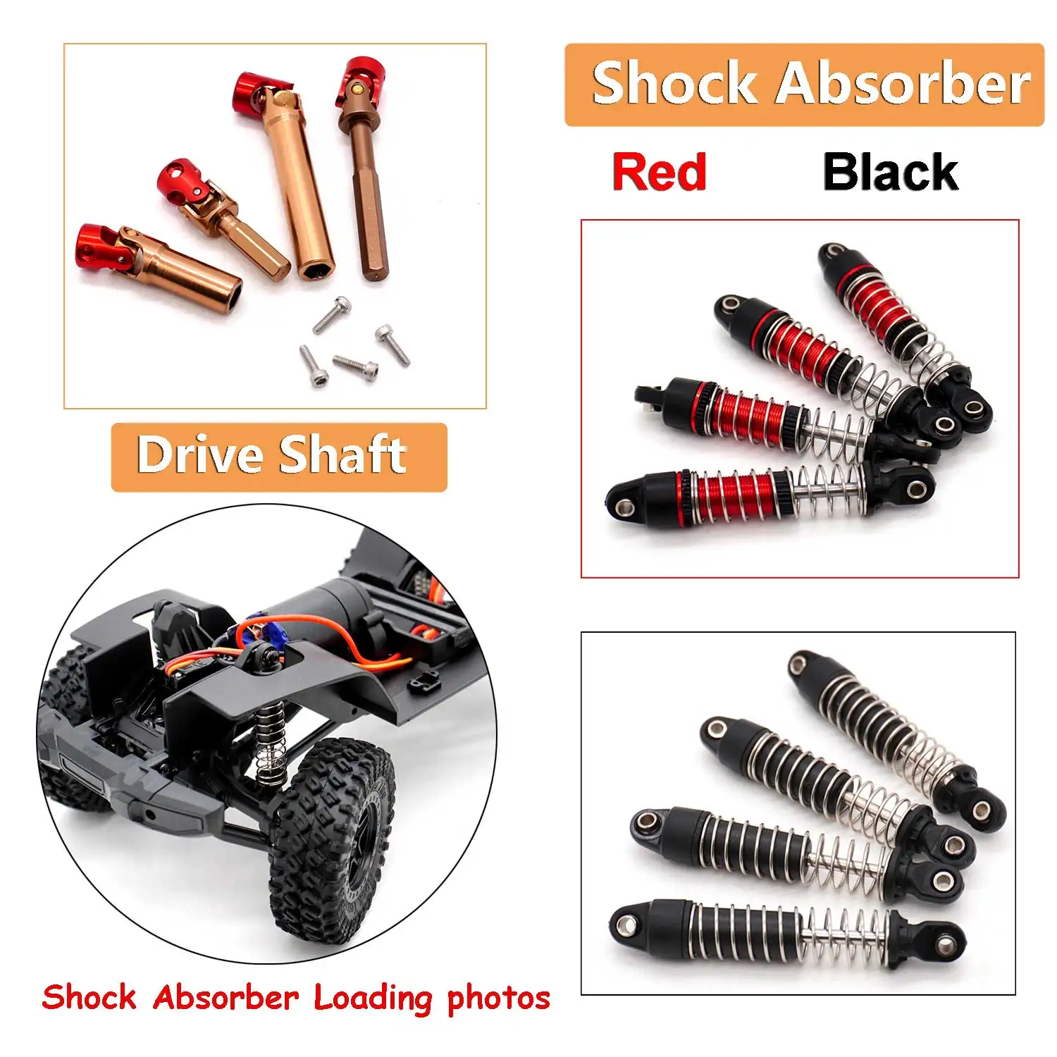 1/18 TRX4M Traxxas RC Auto Crawler Teile Gewinde Stoßdämpfer Öl Dämpfer & Metall Antriebswelle Fernbedienung Spielzeug Zubehör