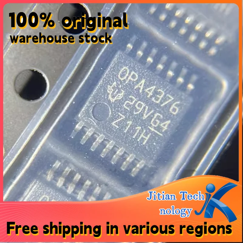 10PCS 100% brand new OPA4376AIPWR logo OPA4376 TSSOP14 High-Quality Electronic Component