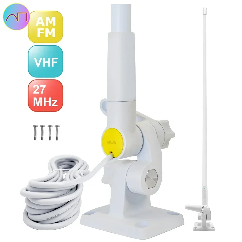 

Совместимая стекловолоконная морская антенна VHF UHF AM FM Omni 360, многодиапазонная антенна Hf/vhf/uhf