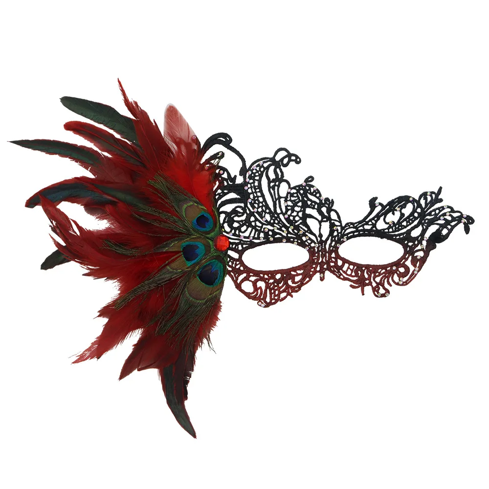 Mezza maschera maschera elegante maschera per gli occhi sexy per cosplay adulti donne