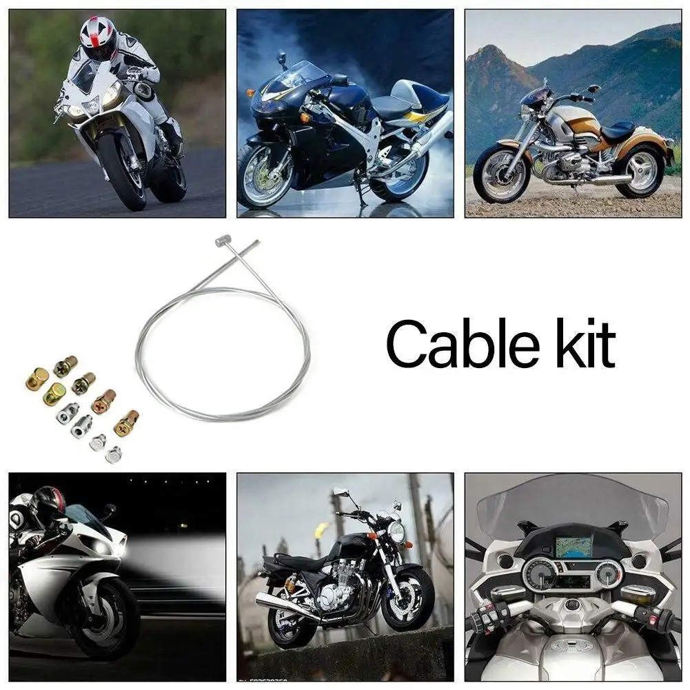 Motocicleta emergência cabo freio embreagem Repair Kit, Acessórios universais para Yamaha, Kawasaki, Honda