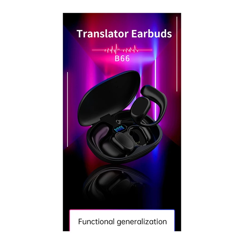 TWSB66 BT Real-Time Online Language Translation Headset Support Call Music Translation Travel Study