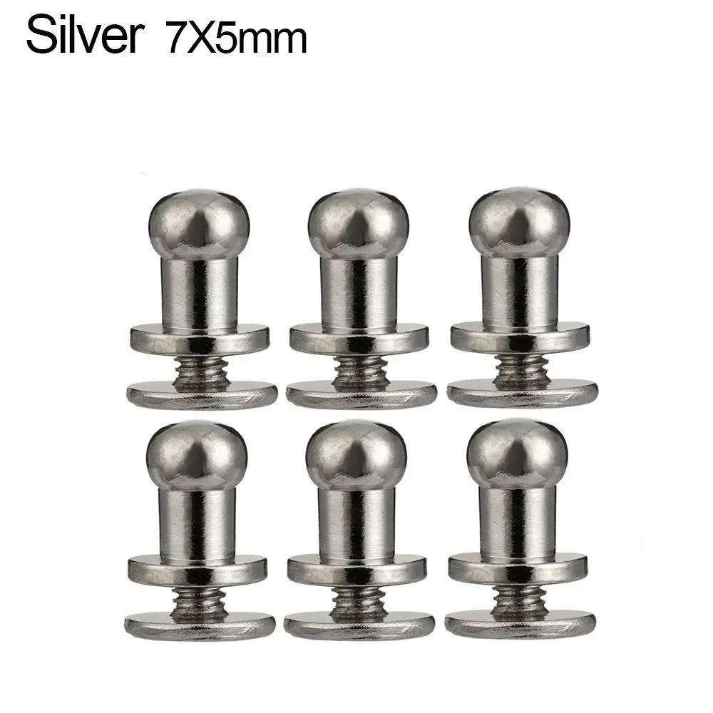 

10 шт., круглые латунные заклепки для одежды и сумок