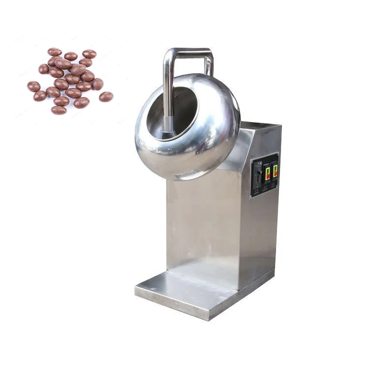Automatic Sugar Coated Gummy  Candy Small Peanut Burger Coating Machine