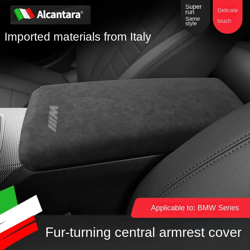 

For BMW 3 E93 F34 G20 G21 2020 2021 2022, BMW 4 F82 F83 F32 F33 F36 2021 2022 Alcantara Armrest Lid Case Cover Shell