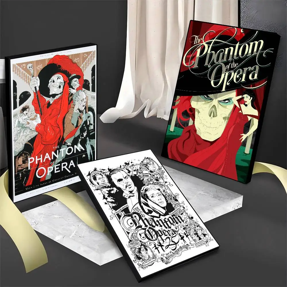 مطبوعات وملصقات P-Phantom of the Opera ذات نوعية جيدة، مطبوعات ورق أبيض، ملصقات فنية لتزيين الحائط