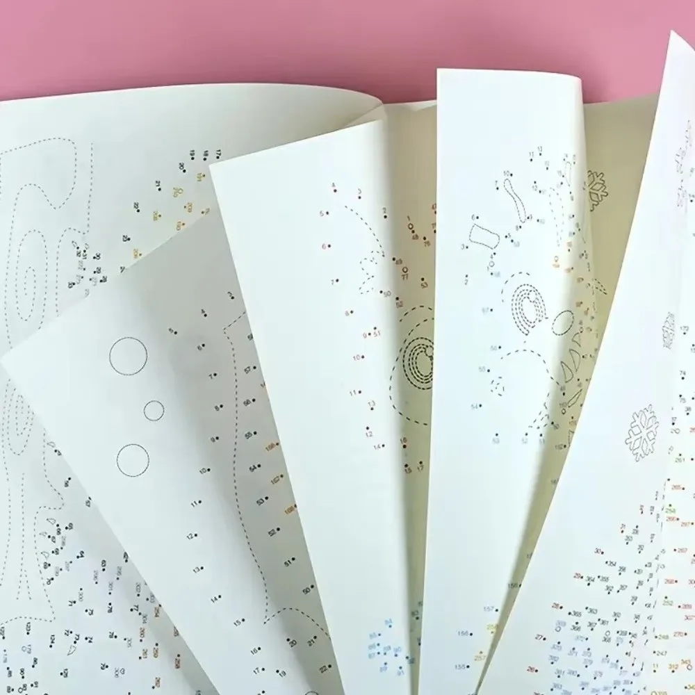 44 Patterns Digital Connected Drawing Book 3 Difficulty Levels Puzzle Game Magic Lines Tracing Book Pen Control