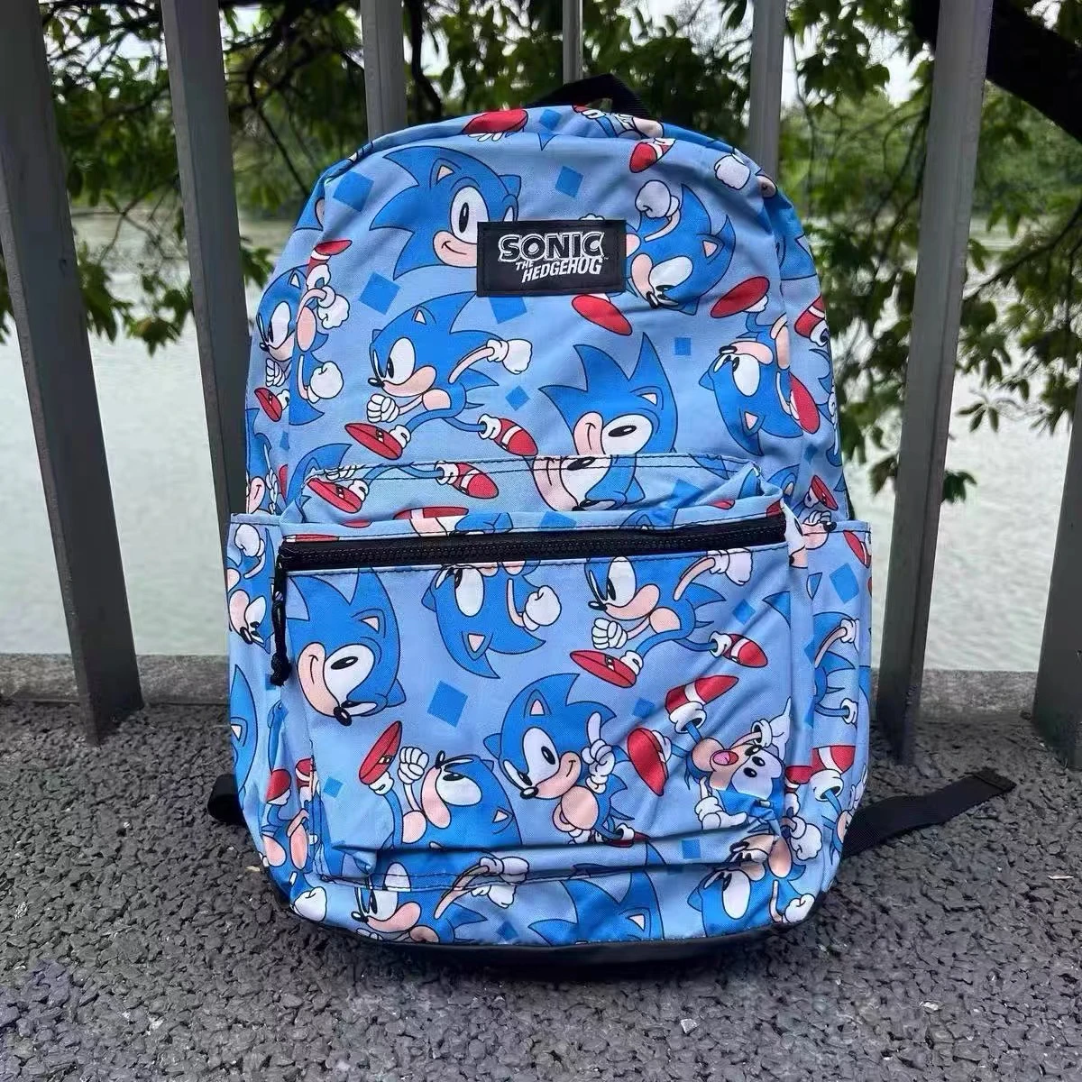 

Легкая повседневная студенческая сумка Sonic Cartoon Beli College Sle, двойная сумка на плечо, вертикальная квадратная сумка ape ex для ежедневного использования