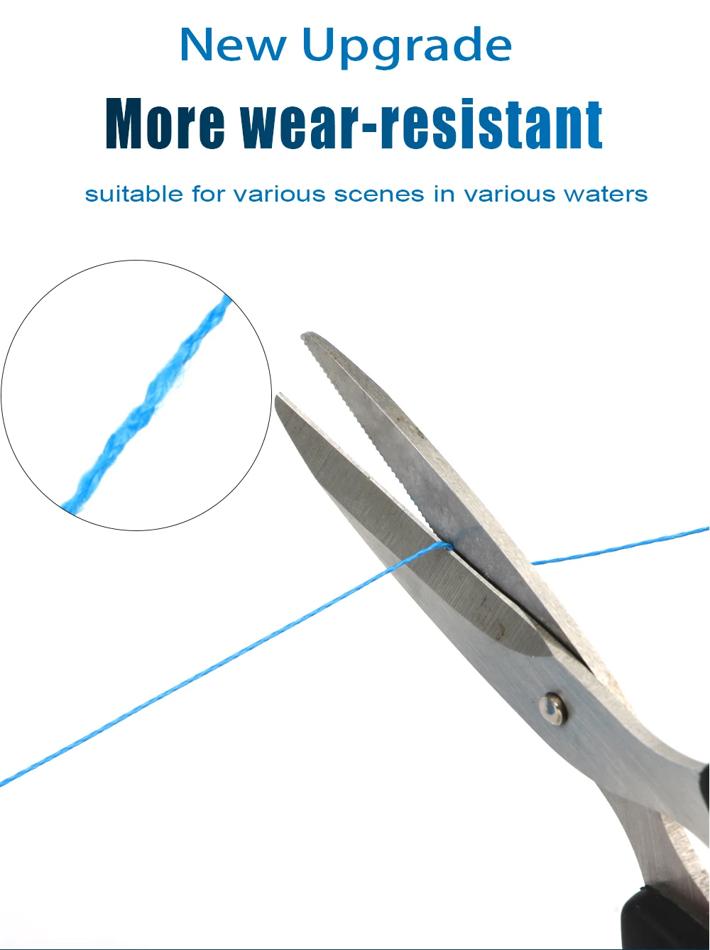 FTK PE X4/X8 Karpfen-Angelschnur 300/500m 4/8 Stränge Geflochtene Extrem Starke Verschleißfeste Multifilament Meeres-Salzwasser-Schnur – Detail 10