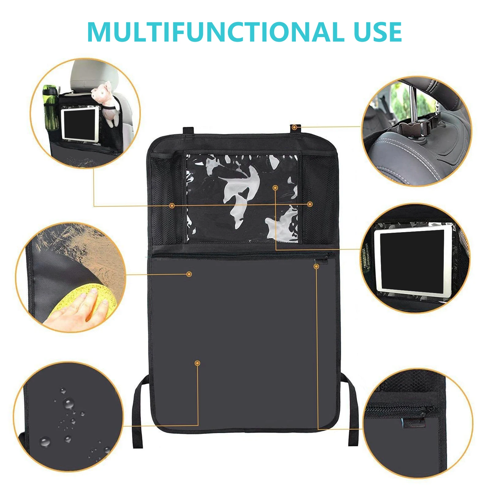 

Seat Storage Car Seat Storage Holder Bag Multi Pockets Large Capacity Oxford Cloth Organizer Travel Accessories Car Interior