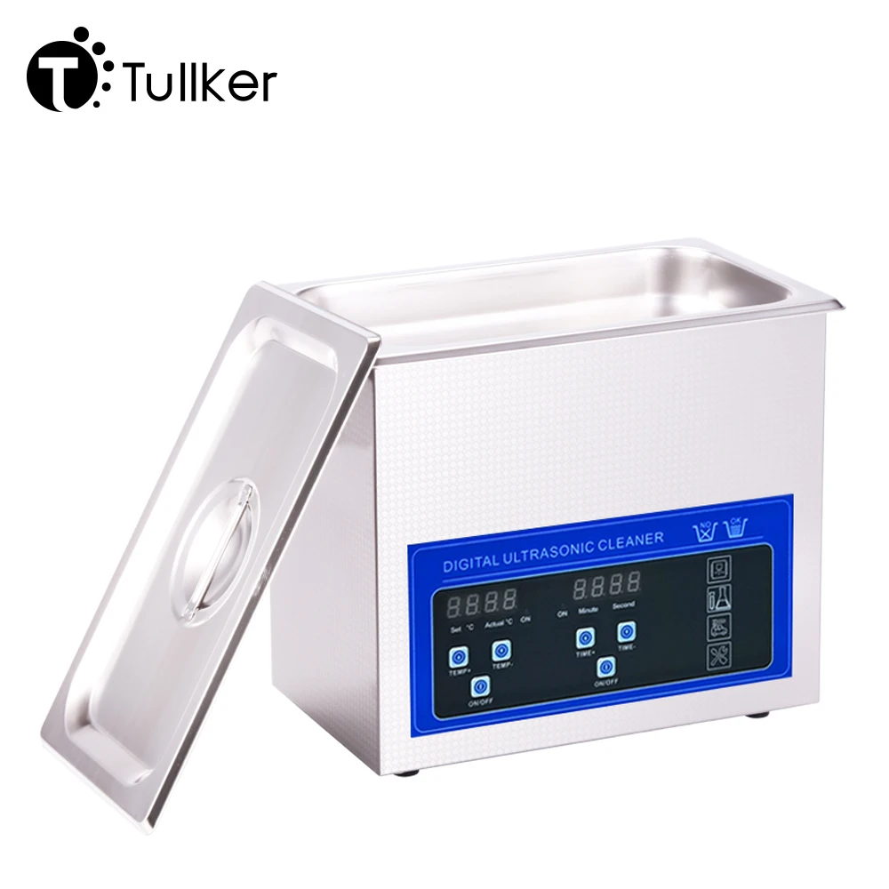 Tullker 4.5L Ultra Sonic Washer DPF Injector Car Engine Motor Parts Circuit Vinyl Record Jewelry Ultrasonic Cleaner