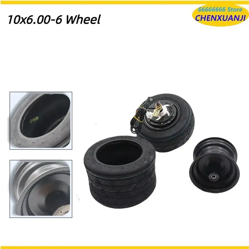 

10 Inch 10x6.00-6 Widened Vacuum Tyres For Citycoco Motorcycle Electric Scooter Motor Special Tubeless Tires