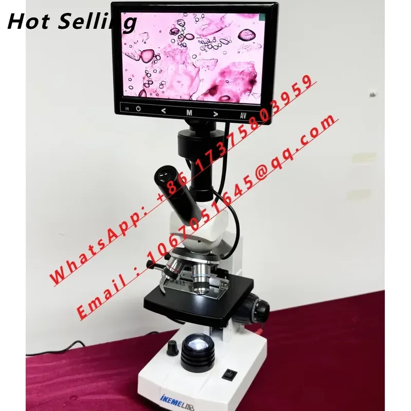 WEIAI Selling HD Screen LED Light Digital 40-1600X Lab Medical Cell Biological Binocular Microscopes for Students