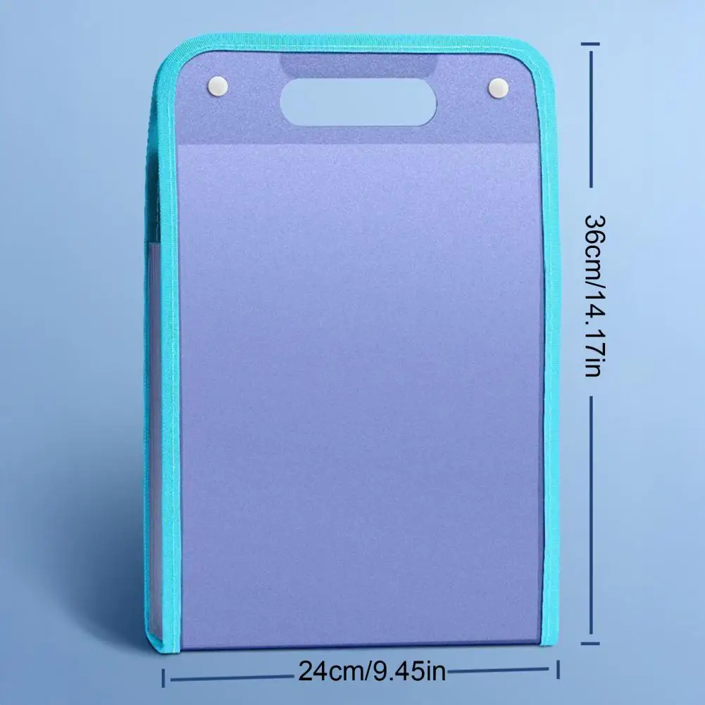 2 قطعة منظم ملفات الأكورديون جيوب المحمولة وثيقة استلام المنظم A4 الملفات توسيع مجلد اللوازم المكتبية المدرسية