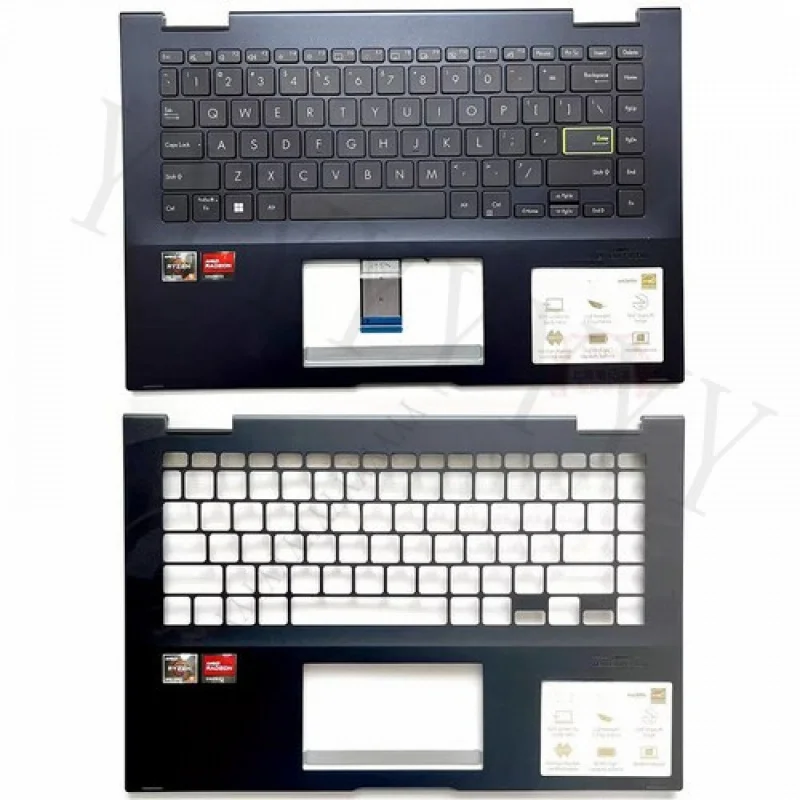 

Q для Asus VivoBook Flip 14 TP470 TM420 TP420 Верхний чехол с упором для рук C Shell Blue