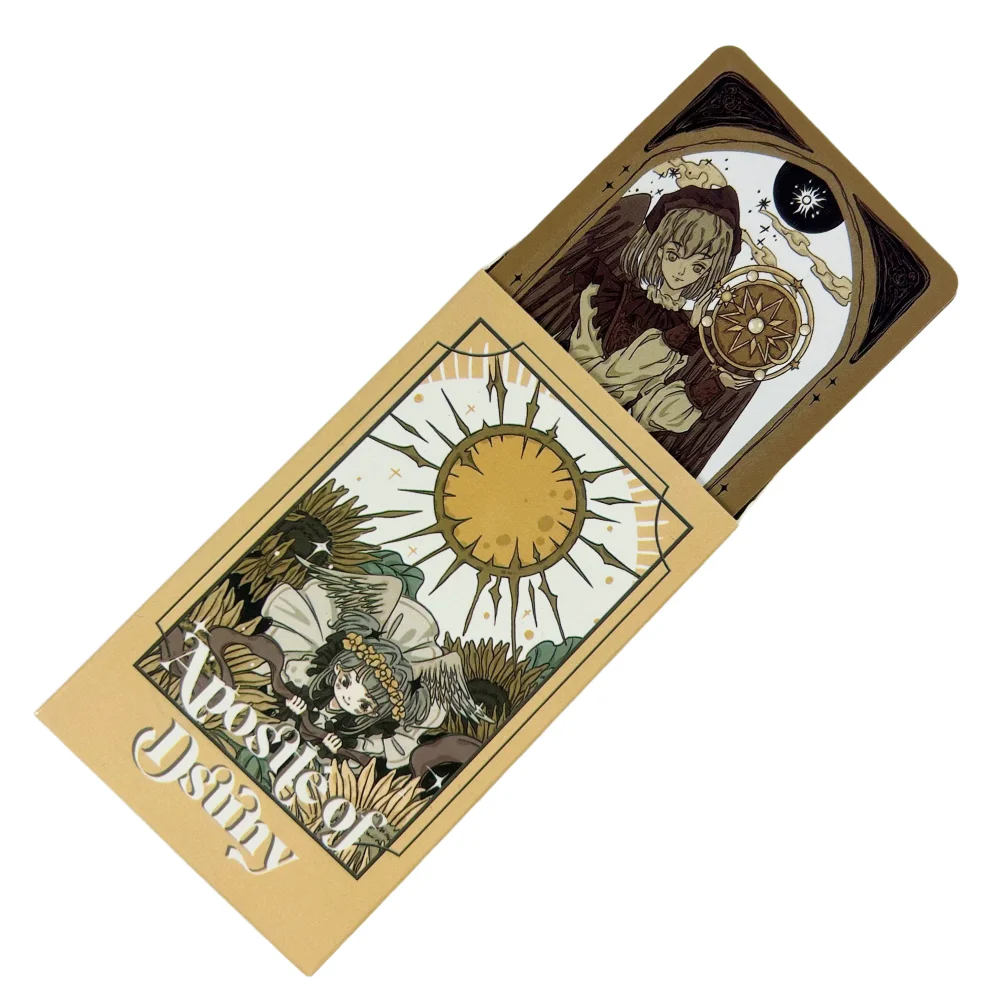 Baraja de Tarot del Apóstol del Destino, 78 Cartas de Tarot con Dibujos Animados de 10.3*6cm, Basadas en el Sistema Rider Original, Juego de Cartas