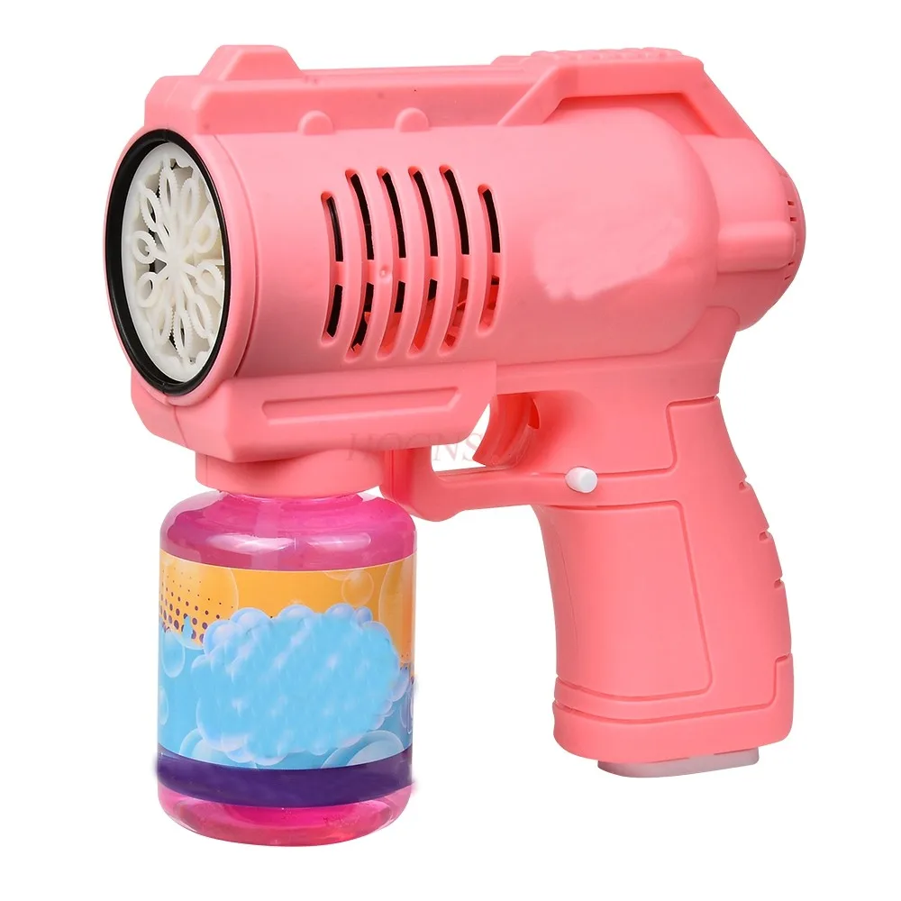 Outdoor Bubble Blowing High Power Fully Automatic Illuminated Music Children's Toy Bubble Gun